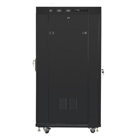 Szafa rack stojąca 19 cali 27U 800x1200 czarna drzwi szklane LCD FLAT PACK Szafa rack stojąca 19 cali 27U 800x1200 czarna drzwi szklane LCD FLAT PACK