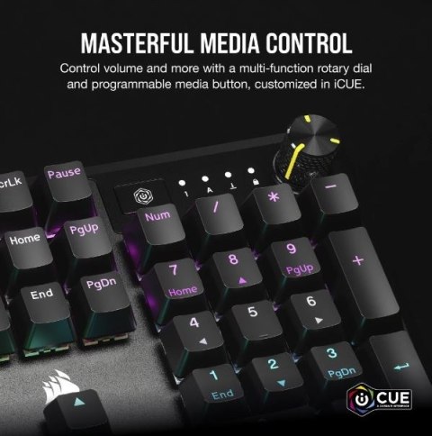 Klawiatura mechaniczna K70 Core RGB czarna Klawiatura mechaniczna K70 Core RGB czarna
