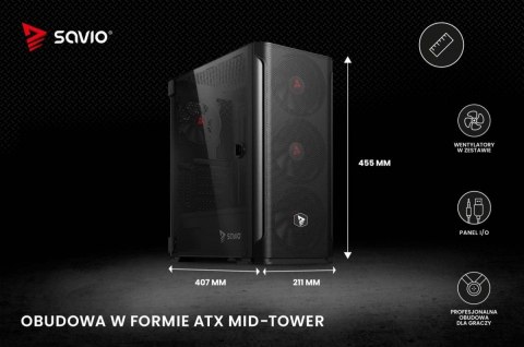 Obudowa komputerowa Shadow X2 Mesh/Glass Obudowa komputerowa Shadow X2 Mesh/Glass