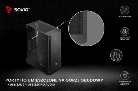 Obudowa komputerowa Shadow X2 Mesh/Glass Obudowa komputerowa Shadow X2 Mesh/Glass