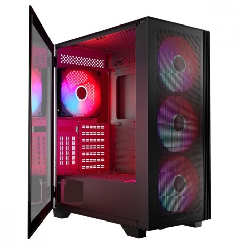 Obudowa komputerowa MISTRAL ARGB FLOW MIDI USB 3.0x2 Czarna Obudowa komputerowa MISTRAL ARGB FLOW MIDI USB 3.0x2 Czarna
