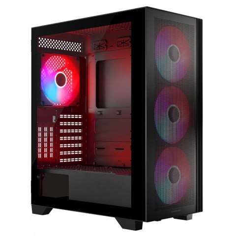 Obudowa komputerowa MISTRAL ARGB FLOW MIDI USB 3.0x2 Czarna Obudowa komputerowa MISTRAL ARGB FLOW MIDI USB 3.0x2 Czarna