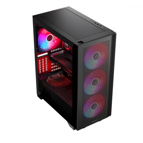 Obudowa komputerowa MISTRAL ARGB FLOW MIDI USB 3.0x2 Czarna Obudowa komputerowa MISTRAL ARGB FLOW MIDI USB 3.0x2 Czarna