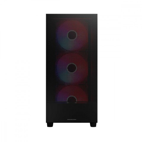 Obudowa komputerowa Siroco ARGB Flow Midi USB 3.0x2+Type-C Czarna Obudowa komputerowa Siroco ARGB Flow Midi USB 3.0x2+Type-C Czarna