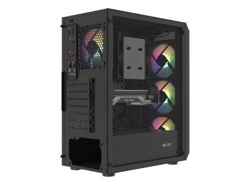 Obudowa Fury Shobo SH4F RGB Midi Tower z oknem Czarna Obudowa Fury Shobo SH4F RGB Midi Tower z oknem Czarna