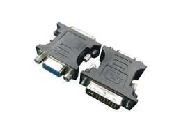 Adapter DVI->VGA (24M/15F) czarny