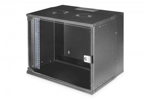 Szafa sieciowa wisząca 19" 9U, SOHO PRO 460 x 540 x 400 mm, nośność 60kg, drzwi szyba, niezłożona, Czarna Szafa sieciowa wisząca 19" 9U, SOHO PRO 460 x 540 x 400 mm, nośność 60kg, drzwi szyba, niezłożona, Czarna