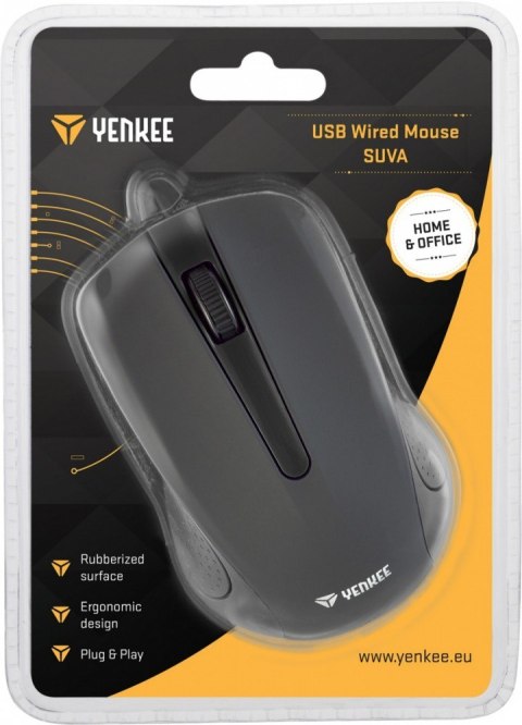 Mysz przewodowa USB, 3 przyciski , gumowana powierzchnia Mysz przewodowa USB, 3 przyciski , gumowana powierzchnia