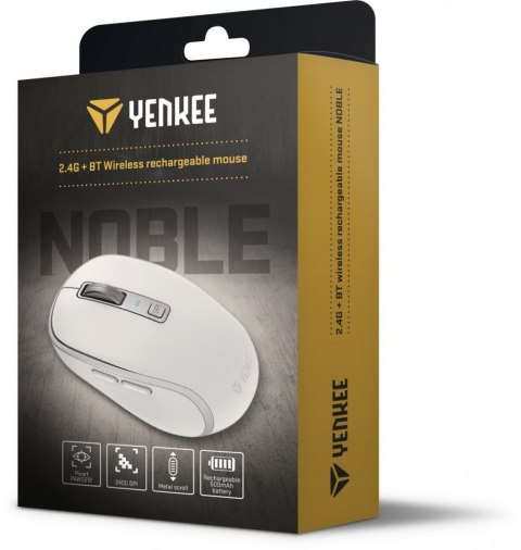 Mysz bezprzewodowa DUAL WiFi+Bluetooth akumulator 5 przycisków Mysz bezprzewodowa DUAL WiFi+Bluetooth akumulator 5 przycisków