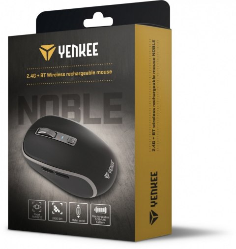 Mysz bezprzewodowa Dual WiFi+Bluetooth akumulator 5 przycisków Mysz bezprzewodowa Dual WiFi+Bluetooth akumulator 5 przycisków