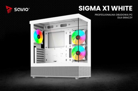 Obudowa komputerowa SIGMA X1 WHITE Obudowa komputerowa SIGMA X1 WHITE