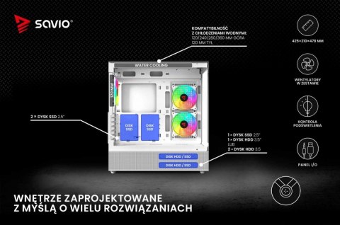 Obudowa komputerowa SIGMA X1 WHITE Obudowa komputerowa SIGMA X1 WHITE