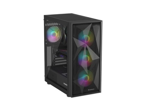 Obudowa Genesis Diaxid 605 ARGB MIDI TOWER USB-C Czarna Obudowa Genesis Diaxid 605 ARGB MIDI TOWER USB-C Czarna