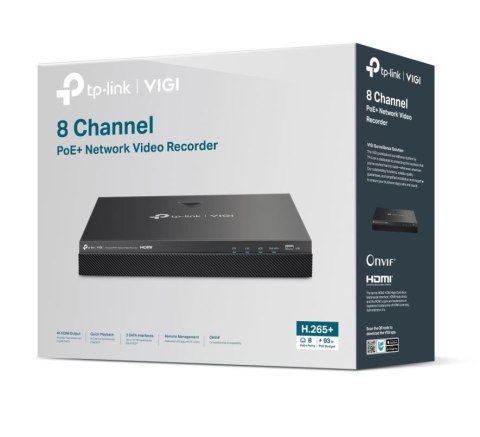 Rejestrator wideo VIGI NVR2008H-8MP 8 Channel PoE+ Rejestrator wideo VIGI NVR2008H-8MP 8 Channel PoE+