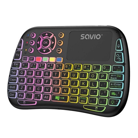 Podświetlana klawiatura bezprzewodowa RGB BT + 2.4 GHz , TV Box, Smart TV, Konsole, PC, KW-04 Podświetlana klawiatura bezprzewodowa RGB BT + 2.4 GHz , TV Box, Smart TV, Konsole, PC, KW-04