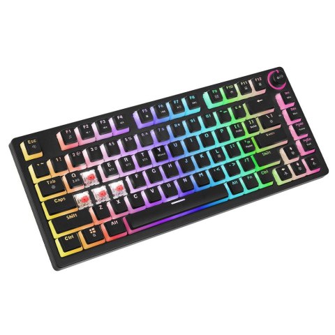 Klawiatura mechaniczna bezprzewodowa PHENIX, Gateron Red Pro, Pudding Klawiatura mechaniczna bezprzewodowa PHENIX, Gateron Red Pro, Pudding