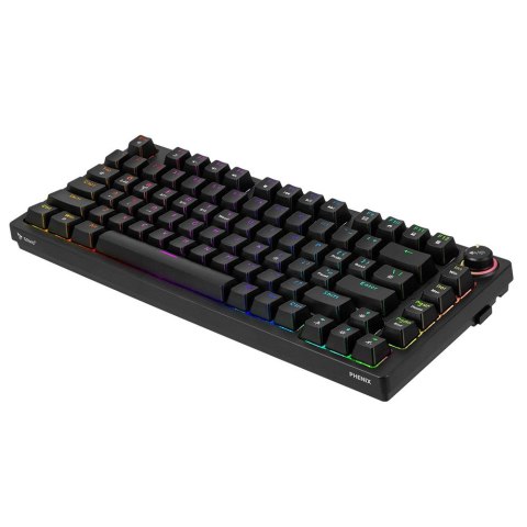Klawiatura mechaniczna bezprzewodowa PHENIX Gateron Yellow Pro, ABS Klawiatura mechaniczna bezprzewodowa PHENIX Gateron Yellow Pro, ABS