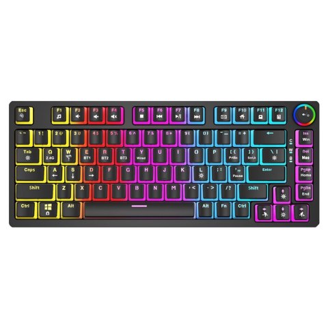 Klawiatura mechaniczna bezprzewodowa PHENIX, Gateron Yellow Pro, Pudding Klawiatura mechaniczna bezprzewodowa PHENIX, Gateron Yellow Pro, Pudding