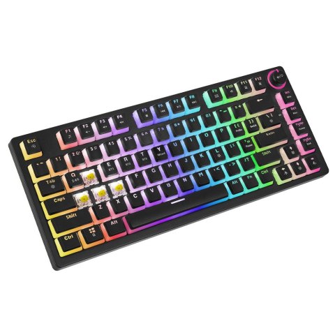 Klawiatura mechaniczna bezprzewodowa PHENIX, Gateron Yellow Pro, Pudding Klawiatura mechaniczna bezprzewodowa PHENIX, Gateron Yellow Pro, Pudding
