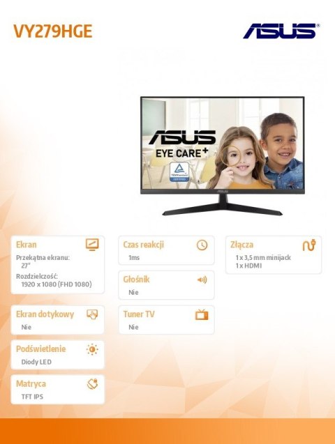 Monitor 27 cali VY279HGE Monitor 27 cali VY279HGE