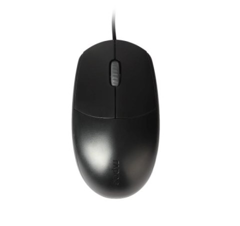 Mysz optyczna N100 przewodowa Czarna Mysz optyczna N100 przewodowa Czarna
