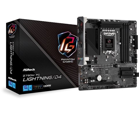 Płyta główna Z790M PG Lightning/D4 S1700 4DDR4 HDMI M2 mATX Płyta główna Z790M PG Lightning/D4 S1700 4DDR4 HDMI M2 mATX