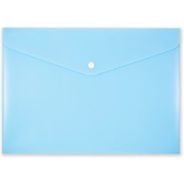 Teczka kopertowa na zatrzask A4 PP-113 niebieska pastelowa TT7943 PENMATE