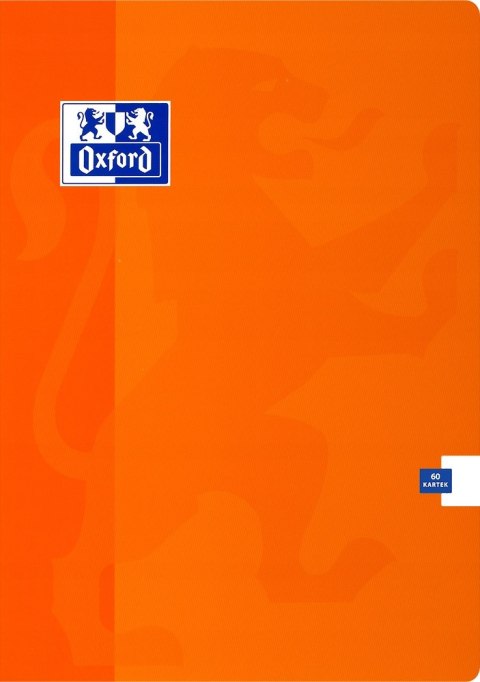 Zeszyt A4 60k gładki 90g laminowany 400106109 OXFORD