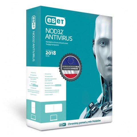 NOD32 Antivirus BOX 1U 12M ENA-K-1Y-1D Przedłużenie