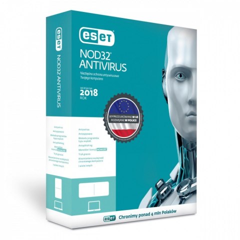 NOD32 Antivirus BOX 1U 24M ENA-K-2Y-1D Przedłużenie NOD32 Antivirus BOX 1U 24M ENA-K-2Y-1D Przedłużenie