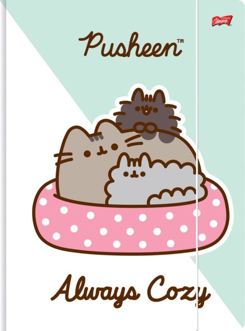 Teczka z gumką na dokumenty A4 300g Pusheen UNIPAP Teczka z gumką na dokumenty A4 300g Pusheen UNIPAP