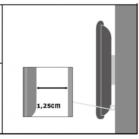 Uchwyt ścienny LCD/LED 13-37cali 35kg slim czarny Uchwyt ścienny LCD/LED 13-37cali 35kg slim czarny