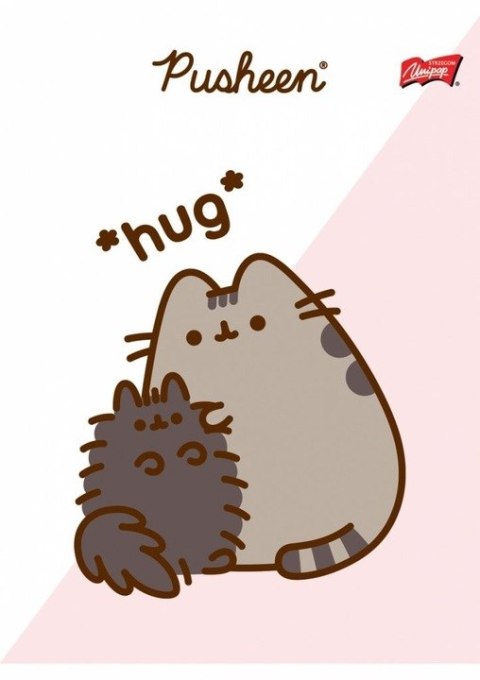 Zeszyt szkolny A5 32 kartki w kratkę laminowany PUSHEEN ST.MAJEWSKI