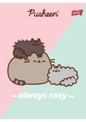 Zeszyt szkolny A5 32 kartki w kratkę laminowany PUSHEEN ST.MAJEWSKI