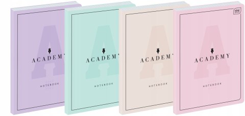 Brulion B5 128 k. kratka M 90g ACADEMY PASTEL Brulion B5 128 k. kratka M 90g ACADEMY PASTEL