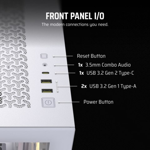 Obudowa 3500X ICUE LINK RGB TG Mid-Tower biała Obudowa 3500X ICUE LINK RGB TG Mid-Tower biała
