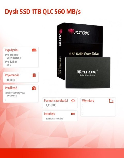 Dysk SSD 1TB QLC 560 MB/s Dysk SSD 1TB QLC 560 MB/s