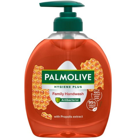 Mydło w płynie z dozownikiem PALMOLIVE 300ml Antybakteryjne z Propolisem Mydło w płynie z dozownikiem PALMOLIVE 300ml Antybakteryjne z Propolisem