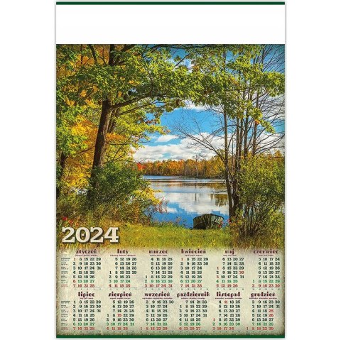 Kalendarz Plakatowy B1, P02 ZACHÓD 67x98cm TELEGRAPH Kalendarz Plakatowy B1, P02 ZACHÓD 67x98cm TELEGRAPH
