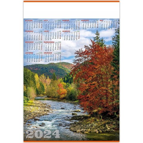 Kalendarz Plakatowy B1, P04 PARK 67x98cm TELEGRAPH