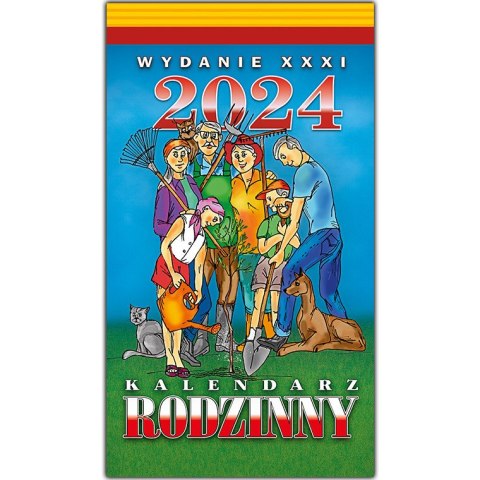 Kalendarz RODZINNY Z1 zdzierak 76x135mm 2025 TELEGRAPH Kalendarz RODZINNY Z1 zdzierak 76x135mm 2025 TELEGRAPH