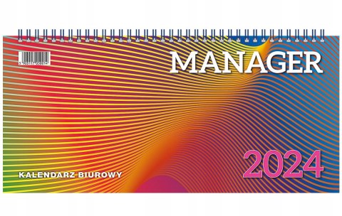 Kalendarz biurowy leżący MANAGER H3 320x150mm 2025 TELEGRAPH Kalendarz biurowy leżący MANAGER H3 320x150mm 2025 TELEGRAPH