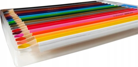 Kredki szkolne trójkątne grube Super Size Zestaw 18 kredek + temperówka BAMBINO St.Majewski Kredki szkolne trójkątne grube Super Size Zestaw 18 kredek + temperówka BAMBINO St.Majewski
