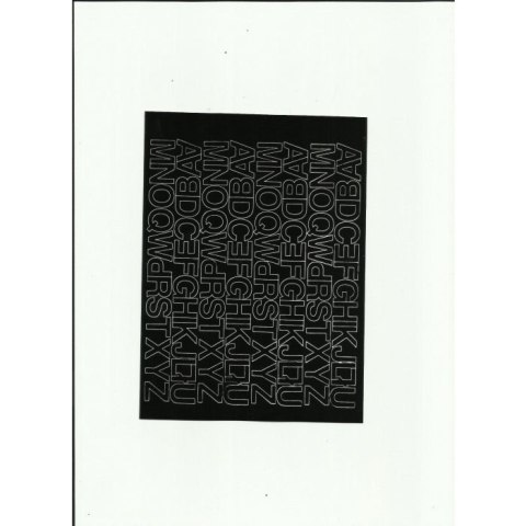 LITERY samoprzylepne 1.5cm (8) czarne ARTDRUK LITERY samoprzylepne 1.5cm (8) czarne ARTDRUK