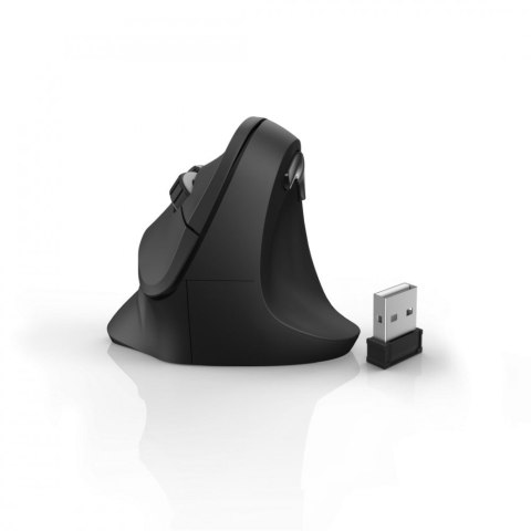 Mysz bezprzewodowa ergonomiczna EMW-500 Czarna Mysz bezprzewodowa ergonomiczna EMW-500 Czarna