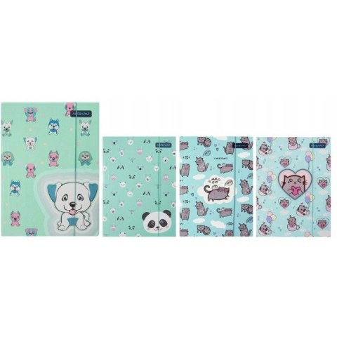 Teczka na dokumenty A4 z gumką PASTEL ANIMALS 108024001 ASTRA Teczka na dokumenty A4 z gumką PASTEL ANIMALS 108024001 ASTRA