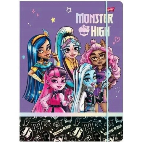 Teczka z gumką na dokumenty A4 MONSTER HIGH UNIPAP Teczka z gumką na dokumenty A4 MONSTER HIGH UNIPAP
