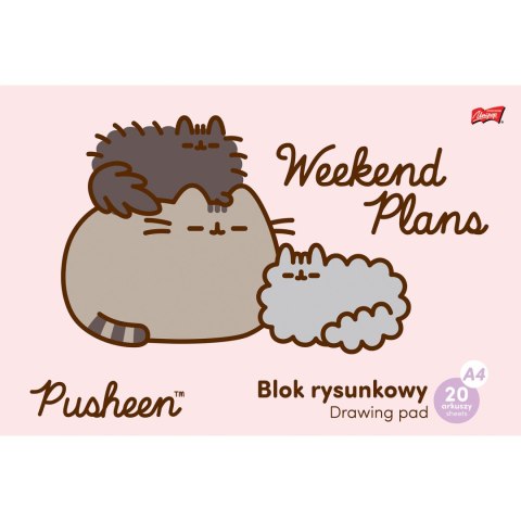 Blok rysunkowy szkolny A4 20 kartek 80g PUSHEEN UNIPAP