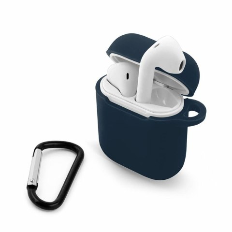 Etui na słuchawki do Apple AirPods I/II granatowy Etui na słuchawki do Apple AirPods I/II granatowy