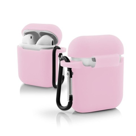 Etui na słuchawki do Apple AirPods I/II różowy Etui na słuchawki do Apple AirPods I/II różowy